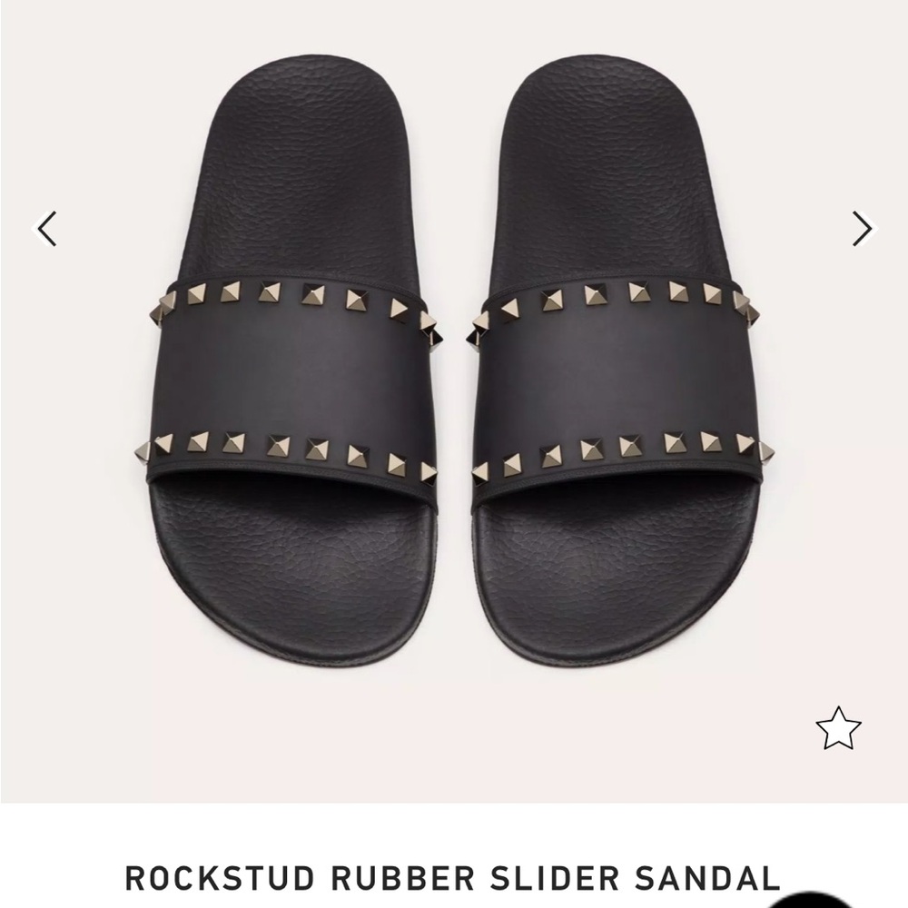 VALENTINO ROCKSTUD RUBBER SLIDER SANDAL - size 6 women’s - NWOT - Picture 9 of 9